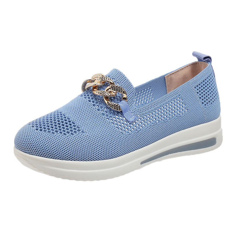 🔥LAST DAY 49% OFF - Women's Woven Breathable Orthopedic Wedge Sneakers
