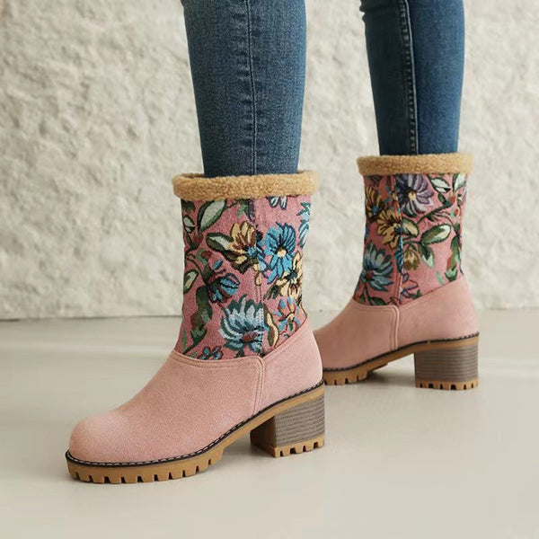 Women's Comfortable Winter Fur Warm Snow Boots