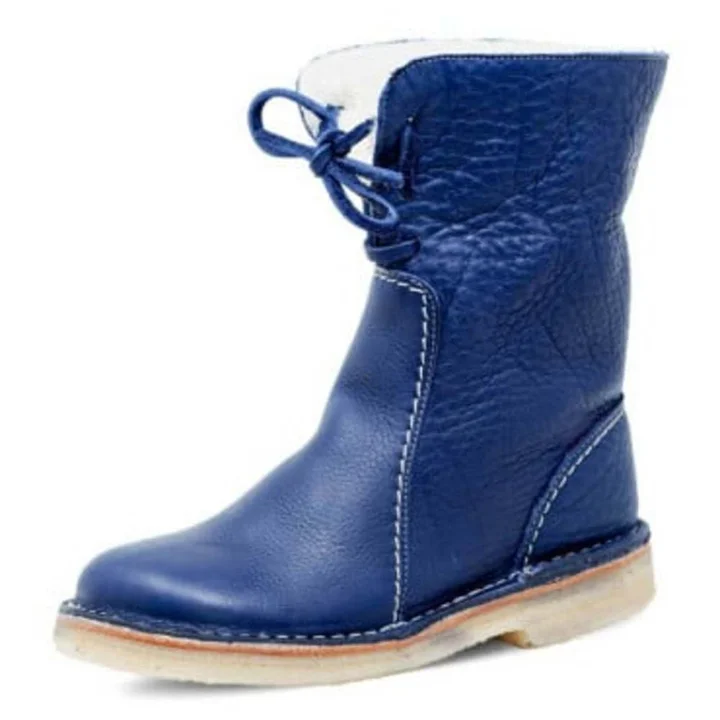 Women's Vintage Buttery-Soft Waterproof Wool Lining Boots