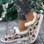 LAST DAY 50% OFF-Women's Comfort Plush Lined Canvas Shoes