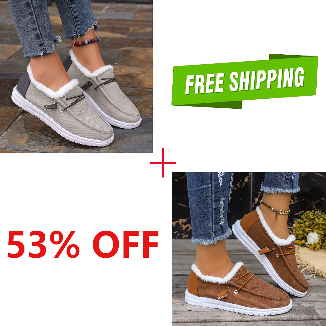 LAST DAY 50% OFF-Women's Comfort Plush Winter Ankle Boots