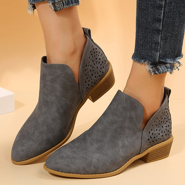 LAST DAY 75% OFF-Women Casual Leather Moccasin Boots