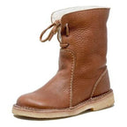 Women's Vintage Buttery-Soft Waterproof Wool Lining Boots