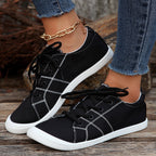 🔥LAST DAY 70% OFF - Women's Casual Comfy Lace Up Non-Slip Canvas Shoes