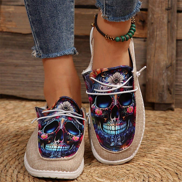 🔥LAST DAY 50% OFF - Women's Casual Comfy Lightweight Floral Patchwork Canvas Shoes