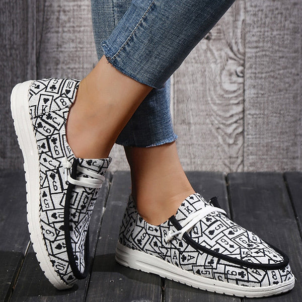 🔥LAST DAY 70% OFF - Women's Casual Comfy Lightweight Graffiti Pattern Canvas Shoes