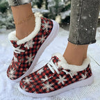 LAST DAY 50% OFF-Women's Christmas Style Plush Comfort Winter Snow Boots