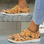 🔥LAST DAY 50% OFF - Women's Casual Comfy Lightweight Halloween Pattern Canvas Shoes