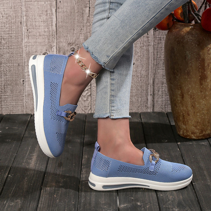 🔥LAST DAY 49% OFF - Women's Woven Breathable Orthopedic Wedge Sneakers