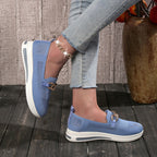 🔥LAST DAY 49% OFF - Women's Woven Breathable Orthopedic Wedge Sneakers
