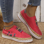 🔥LAST DAY 70% OFF - Women Comfortable Hollow Lightweight Low Top Slip On