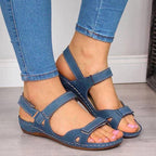 Orthopedic Wedge Sandals for Women Open Toe Ankle Strap Platform Sandals