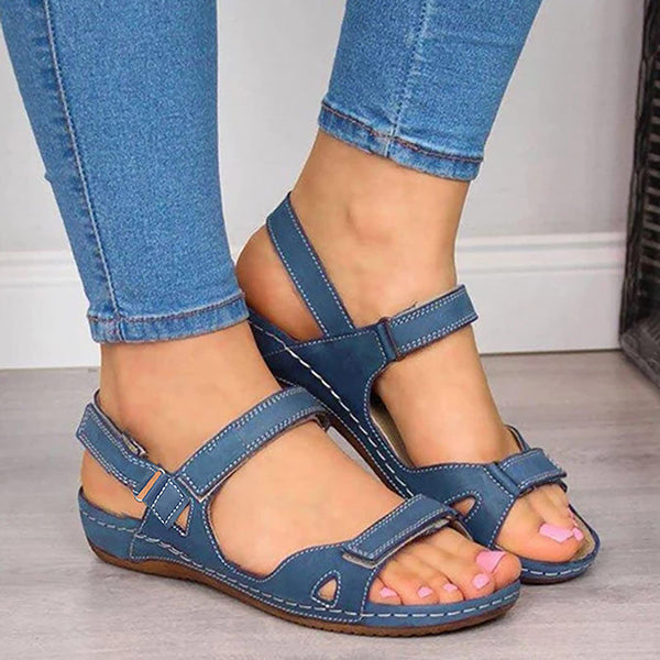 Orthopedic Wedge Sandals for Women Open Toe Ankle Strap Platform Sandals
