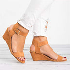 Last Day 75% OFF-Women's Comfortable Orthopedic Wedge Open Toe Sandals