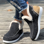 LAST DAY 50% OFF-Women's Comfort Winter Flat Faux Fur Snow Boots
