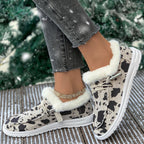 LAST DAY 50% OFF-Women's Comfort Plush Lined Canvas Shoes