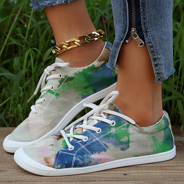 🔥LAST DAY 70% OFF - Women's Casual Comfy Lace Up Non-Slip Canvas Shoes