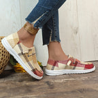 🔥LAST DAY 50% OFF - Women's Casual Comfy Lightweight Plaid Canvas Shoes