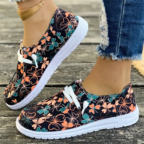 🔥LAST DAY 70% OFF - Women's Casual Comfy Floral Print Canvas Shoes