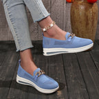 🔥LAST DAY 49% OFF - Women's Woven Breathable Orthopedic Wedge Sneakers