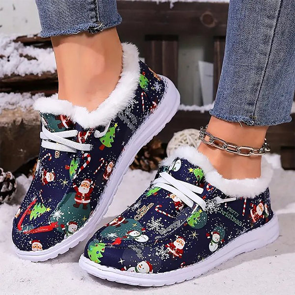 LAST DAY 50% OFF-Women's Christmas Style Plush Comfort Winter Snow Boots