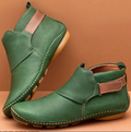 LAST DAY 50% OFF-Women'S Vintage Velcro Flat Ankle Boots