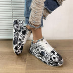 Women's Casual Graffiti Platform Sneaker