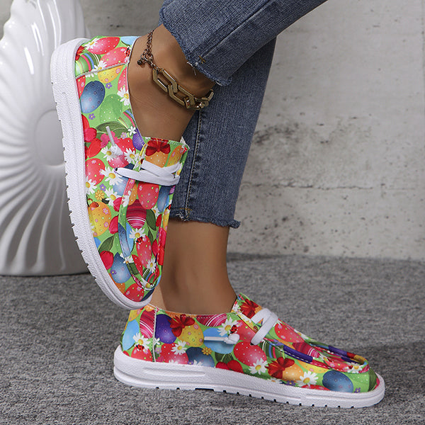 🔥LAST DAY 50% OFF - Women's Casual Comfy Lightweight Love Heart Pattern Canvas Shoes