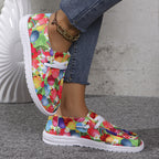 🔥LAST DAY 50% OFF - Women's Casual Comfy Lightweight Love Heart Pattern Canvas Shoes