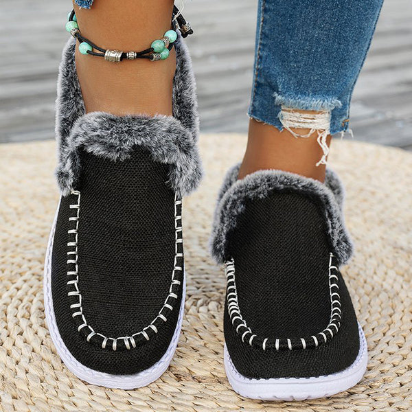 LAST DAY 50% OFF-Women's Comfort Warm Fleece-Lined Winter Snow Boots