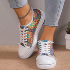 🔥LAST DAY 50% OFF - Women's Casual Comfy Trendy Printed Canvas Shoes