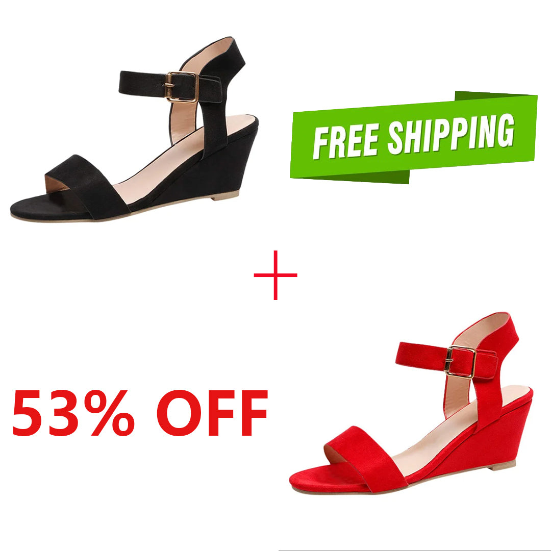 Last Day 75% OFF-Women's Comfortable Orthopedic Wedge Open Toe Sandals