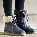 Women's Vintage Buttery-Soft Waterproof Wool Lining Boots