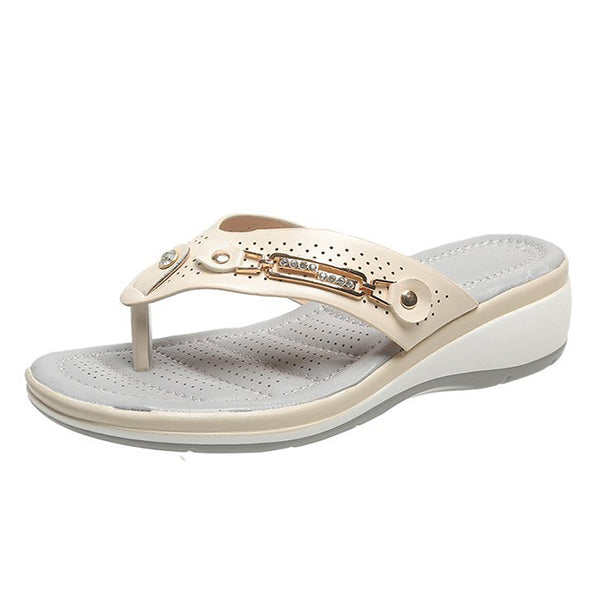 🔥Last day 49% OFF🔥- Women's Arch Support Soft Cushion Flip Flops Thong Sandals Slippers