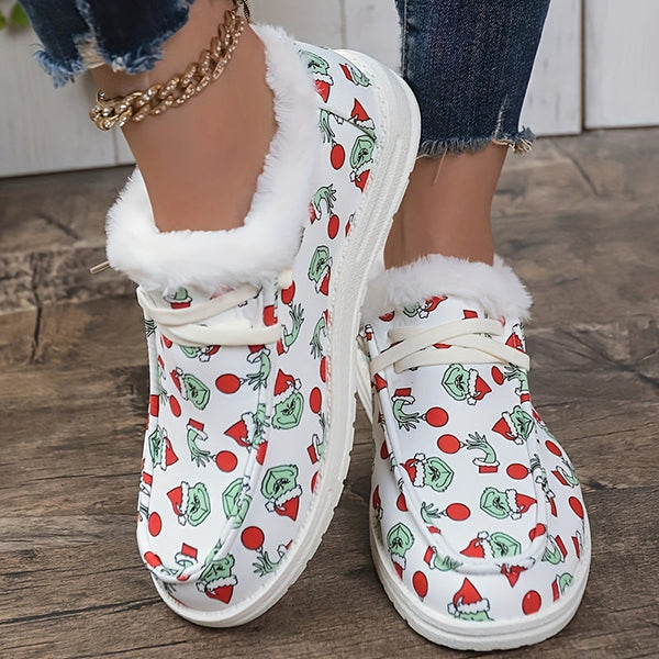 LAST DAY 50% OFF-Women's Christmas Style Plush Comfort Winter Snow Boots