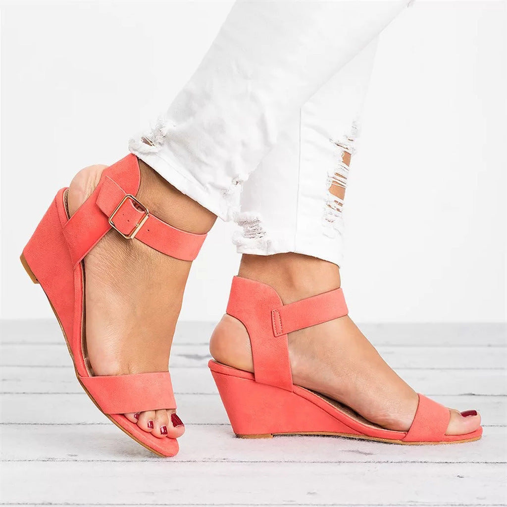 Last Day 75% OFF-Women's Comfortable Orthopedic Wedge Open Toe Sandals