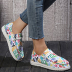 🔥LAST DAY 70% OFF - Women's Casual Comfy Lightweight Graffiti Pattern Canvas Shoes