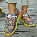 🔥LAST DAY 70% OFF - Women's Casual Comfy Lightweight Abstract Color Canvas Shoes