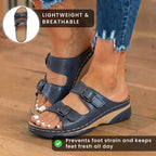LAST DAY 50% OFF-Breathable Orthopedic Adjustable Ladies Leather Sandals