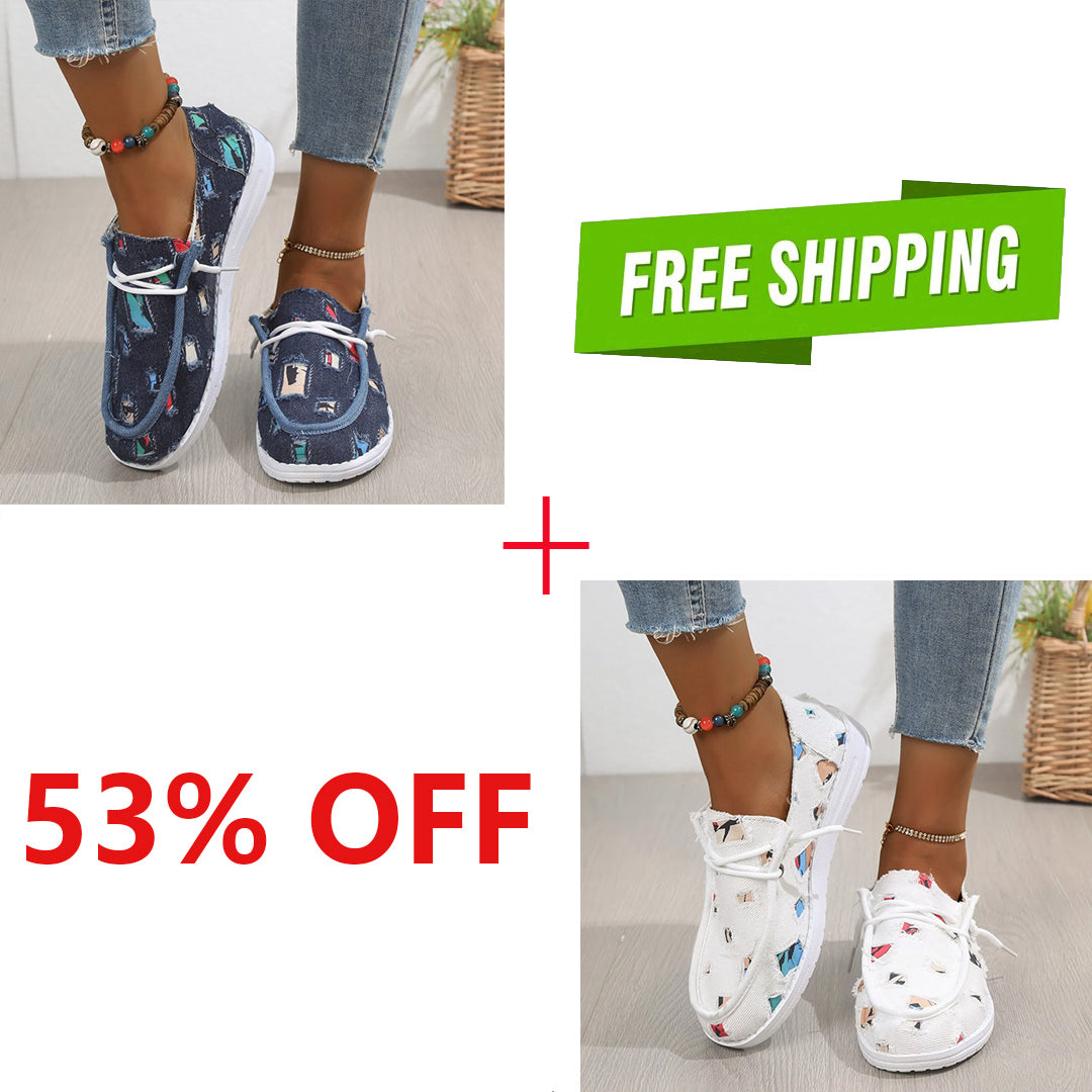 🔥LAST DAY 70% OFF - Women's Casual Comfy Lightweight Low-top Canvas Shoes