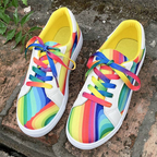 🔥LAST DAY 50% OFF - Women's Casual Comfy Colorful Canvas Lace Up Sneakers