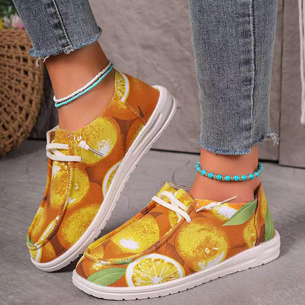 🔥LAST DAY 50% OFF - Women's Casual Comfy Color Printing Canvas Shoes