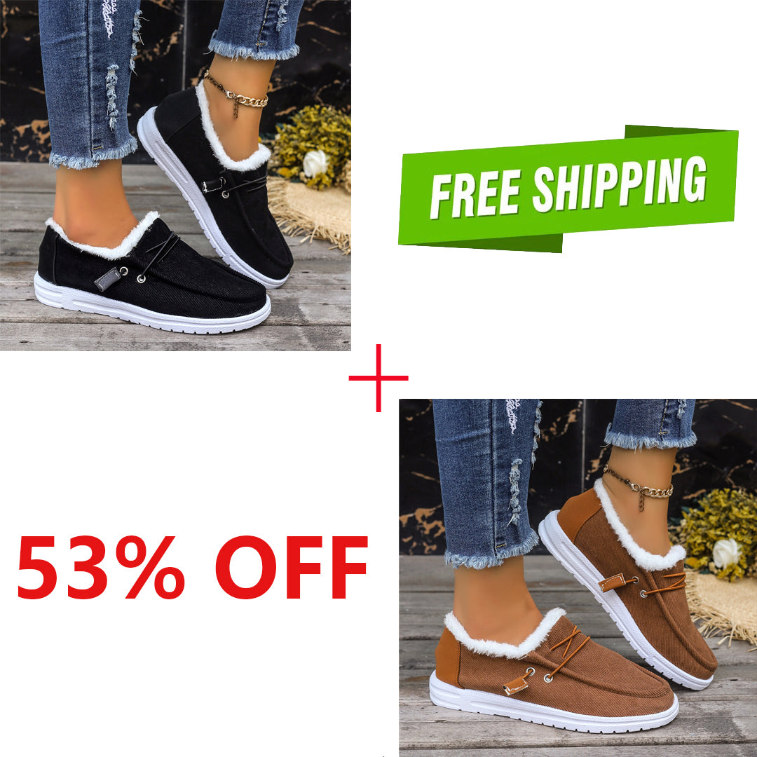 LAST DAY 50% OFF-Women's Comfort Plush Winter Ankle Boots