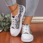 🔥LAST DAY 50% OFF - Women's Casual Comfy Trendy Printed Canvas Shoes