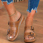 LAST DAY 50% OFF-Breathable Orthopedic Adjustable Ladies Leather Sandals