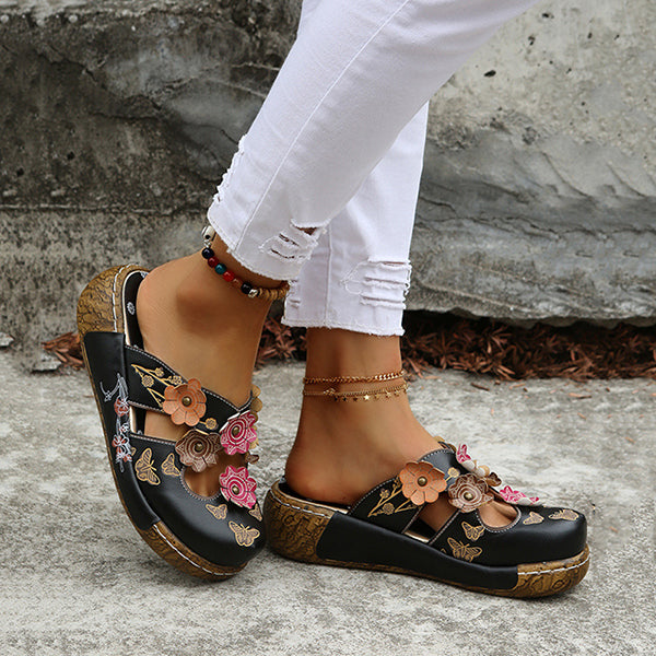 😍Last Day 50% OFF😍-Womens Orthopedic Wedge Sandals Arch Support Comfortable Walking Shoes