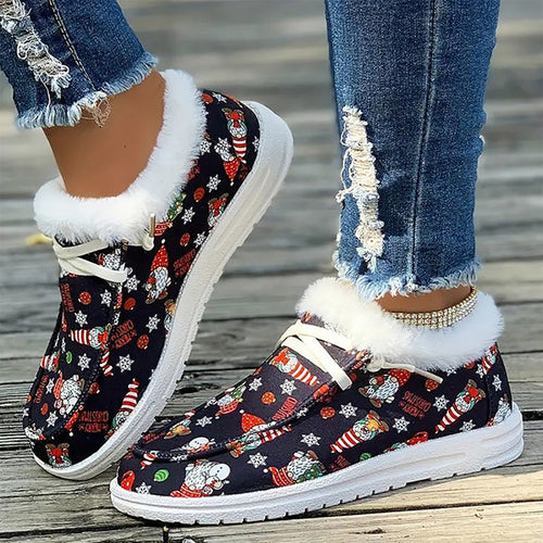LAST DAY 50% OFF-Women's Christmas Style Plush Comfort Winter Snow Boots