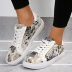 🔥LAST DAY 50% OFF - Women's Casual Comfy Lace Up Round Toe Low Top Walking Shoes