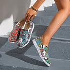 🔥LAST DAY 70% OFF - Women's Casual Comfy printed slip-on canvas shoes