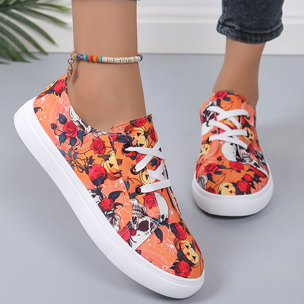 🔥LAST DAY 50% OFF - Women's Casual Comfy Lightweight Lace-up Canvas Shoes